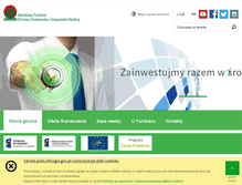 Tablet Screenshot of oze.nfosigw.gov.pl